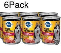 6Pack PEDIGREE High Protein Adult Canned Wet Dog