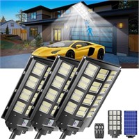 3-Pack Solar Parking Lot Light