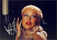 Autograph COA Christina Aguilera Photo