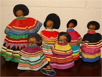Handmade dolls tallest is 10"