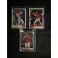 (3) Mike Trout Insert Cards