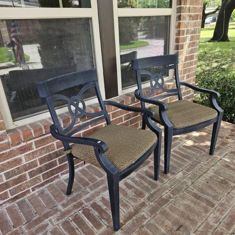 St Charles Outdoor Cast Aluminum Patio Chairs