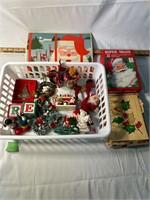 Assorted VTG & New Christmas Cards and Ornaments