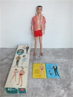 1961 KEN DOLL W/ ORIGINAL CLOTHING, BOX & BOOKLET