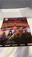 Signed Twisted Sister concert poster