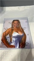 Signed Mariah Carey photo in sleeve