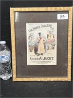 FRAMED PLAYBILL "THE HIGHLY COLORED TIE"