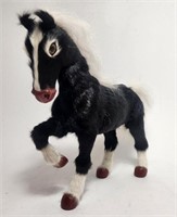 Handmade Horse Made with Fur Figurine Lot A