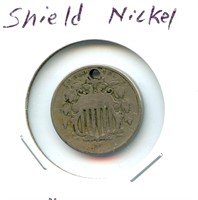 Shield Nickel - Hole