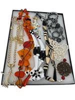 Higher end costume jewelry grouping chunky