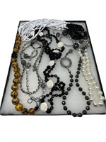 Higher end costume jewelry grouping Necklaces