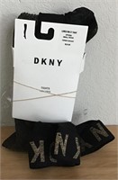 NWT DKNY BLACK GOLD SPARKLE RIB TIGHTS SMALL  $24