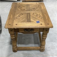 Wooden end table 27x21x20