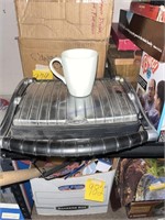 Plastic camping dishes and villaware grill