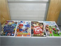 Lor of Four WII Games, Sims, Disney, Mario v Sonic