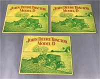 3 John Deere tractor model, D publication