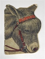 ANTIQUE 1902 CHILDS BURROS, DONKEY BOOK