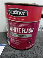 Gardner 1 gallon white roofing cement