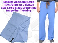 NEW Medline Blue Unisex Angelstat Scrubs Pants LG