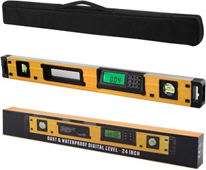 2PM TOOLS 24-Inch Digital Torpedo Level and Protra