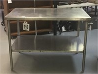 Stainless Steel Table 34"T 48"L 30"W