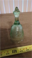 TIARA CHANTILLY GREEN GLASS BELL