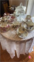 Teacups, Candy Dish and Mini Teacups