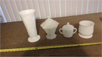 MILK GLASS LOT