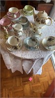 Teapot, Teacups and Sugar Bowl
