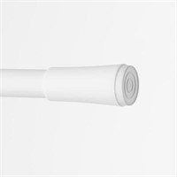 Extension curtain rods white