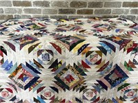 Vintage Handmade Quilt is 47x44