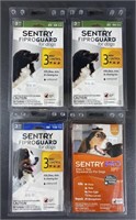 Four Assorted Sentry Flea & Ticks for Dogs