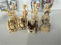 Small Japanese god figures