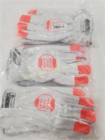 (3) New Tilsatac Cut Resistant Leather Gloves