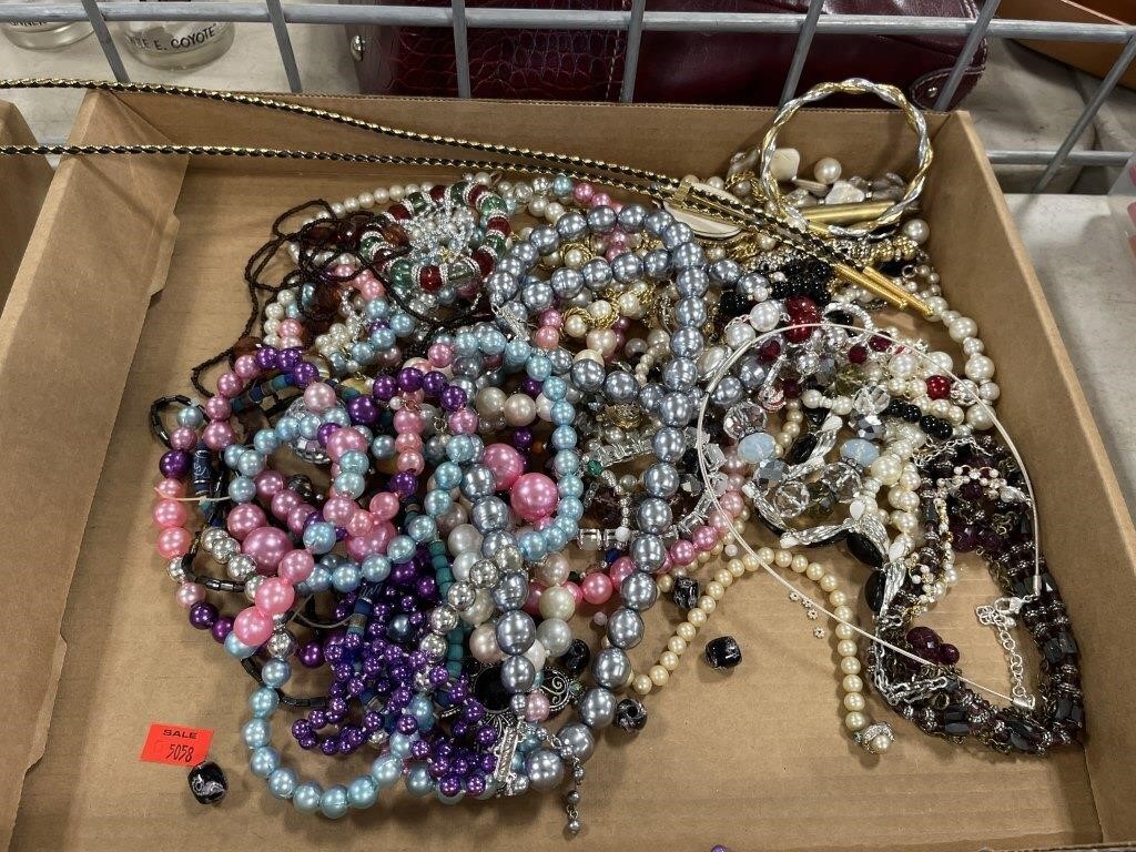 Tray Lot of Costume Jewelry