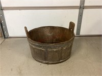 Primitive Wooden Wash Bucket