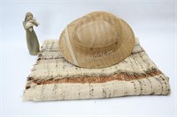 Magill Hat, Woven Scarf & Willow Tree Figurine