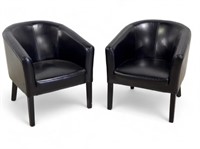 Pair of Leather Arm Chairs