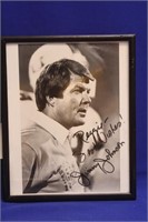 Framed Autograph of Jimmy Johnson