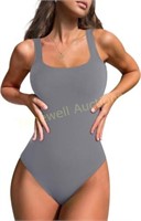 KIKIMINK Women's Square Neck Bodysuit XXL