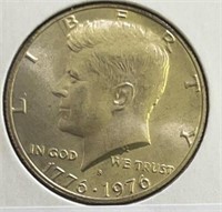 1976S UNC Silver Kennedy Half Dollar