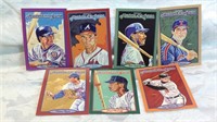 7 Masters of the game 5 inch baseball cards