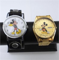 (2) VINTAGE MICKEY MOUSE WATCH LOT