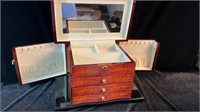 Beautiful burl wood jewelry box