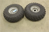 Dunlop KT 125M AT25x11-10 ATV Tires on 4-Bolt Rims