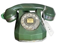Vintage Retro Green Rotary Telephone Phone