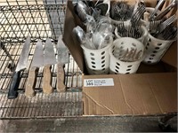 Lot of Silverware and Knives