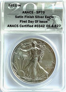 2011-W Silver Eagle ANACS SP-70