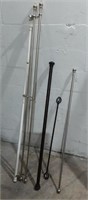 Collection of 5 Curtain Rods K9A