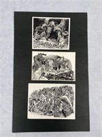 AD&D TSR Ken Frank Print Storyboard Collage